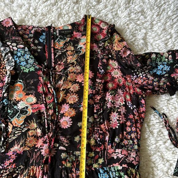 Ted Baker Hendria Mini Dress Bohemian Floral Girly Summer Flowy Fun ST5 - Picture 10 of 15